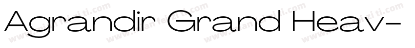 Agrandir Grand Heav字体转换
